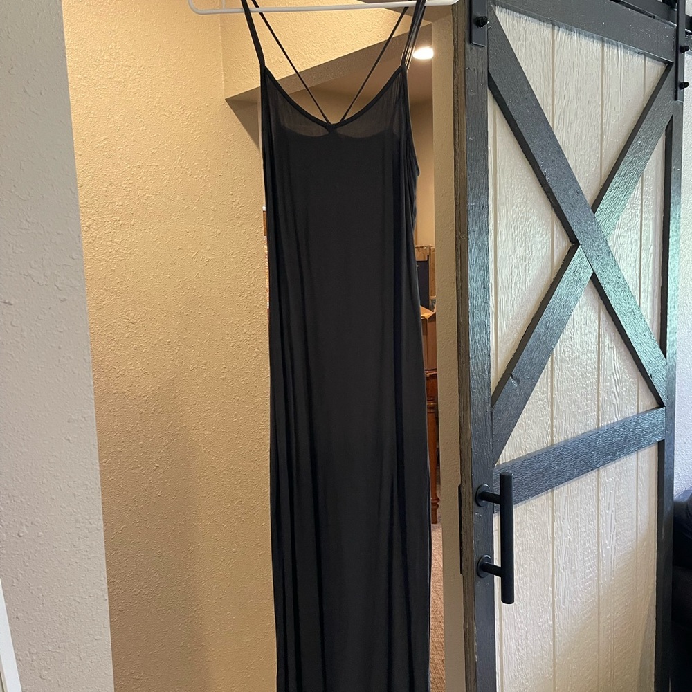 Aerie Spaghetti Strap Slip Maxi Dress/Coverup